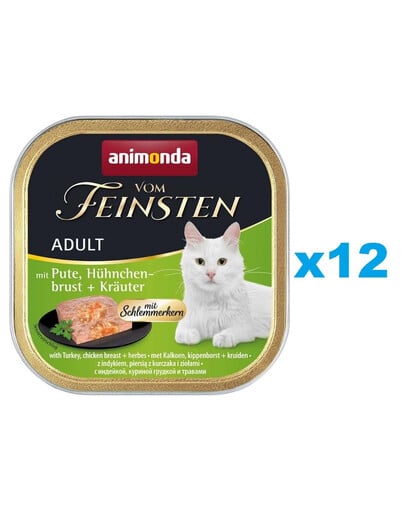 ANIMONDA Vom Feinsten Pate Morčacie, Kuracie s bylinkami 12 x 100g