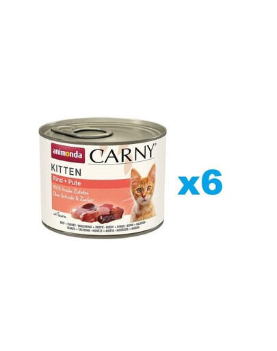 ANIMONDA Carny Kitten Beef&Turkey 6 x 200g