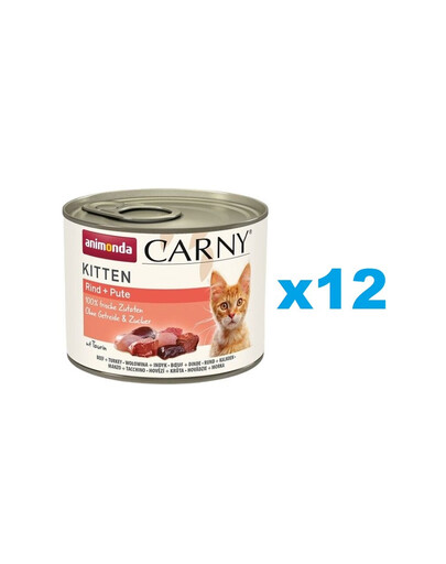 ANIMONDA Carny Kitten Beef&Turkey 12 x 200g