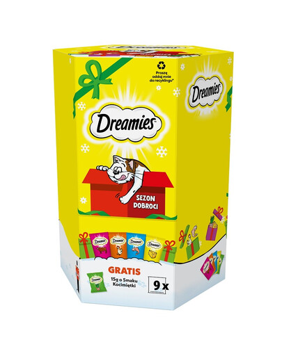 DREAMIES Darčeková sada pamlskov pre mačky 255 g