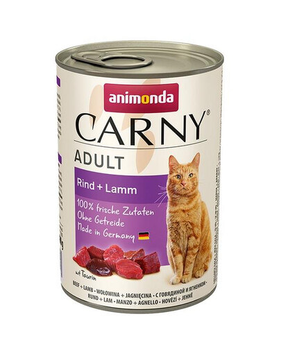 ANIMONDA Carny hovädzie mäso a jahňacie 400g