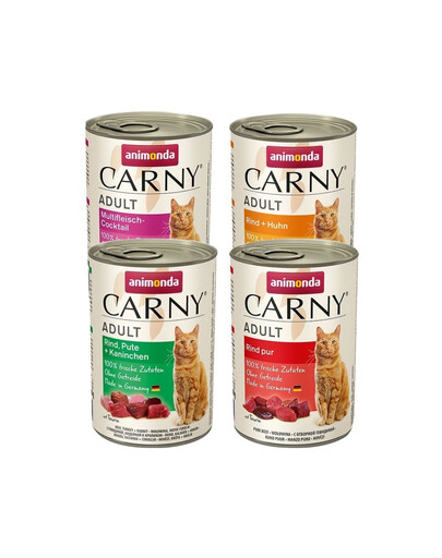 ANIMONDA Carny mix príchutí 4 x 400 g