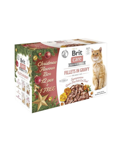 BRIT Care Cat Christmas Multipack (12 +1) x 85 g