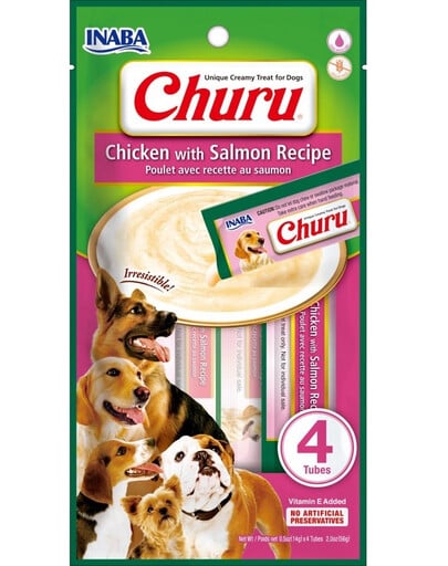 INABA Churu Chicken with salmon 4x14g