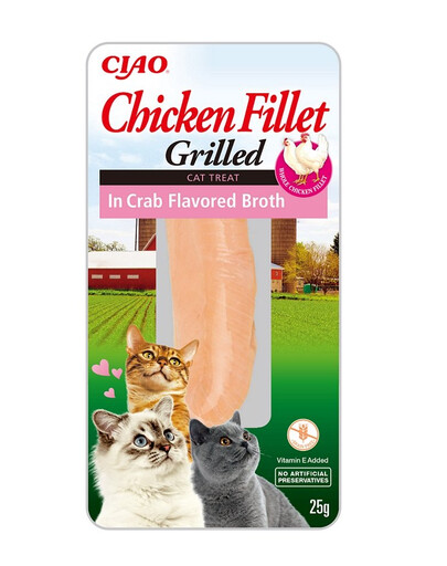 INABA CIAO Chicken fillet grilled  v krabom vývare 25 g