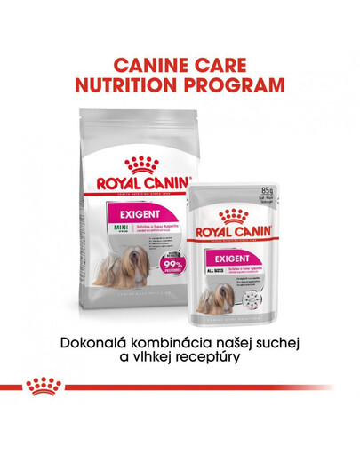 ROYAL CANIN Exigent Dog Loaf 85g kapsička s paštétou pre maškrtné malé psy