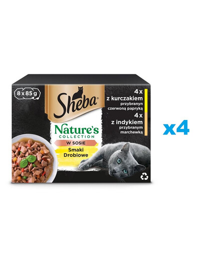 SHEBA Nature's Collection Poultry Flavours 32x85g