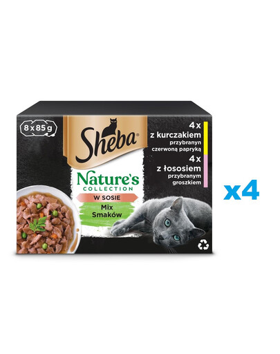 SHEBA Nature's Collection Mix Flavours 32x85g