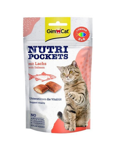 GIMCAT Nutri Pockets with Salmon 60 g