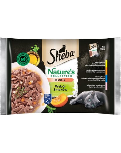 SHEBA Nature's Collection Selection of Flavors (4x85g)