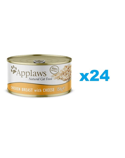 APPLAWS Cat Tin Chicken Breast with Cheese 24x156g