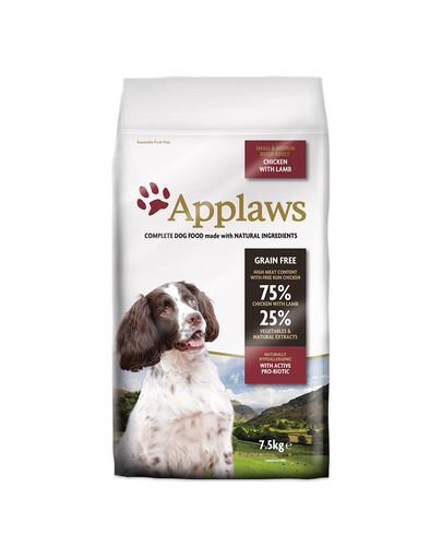 APPLAWS Dog Adult Small & Medium Breed Chicken & Lamb 7,5 kg