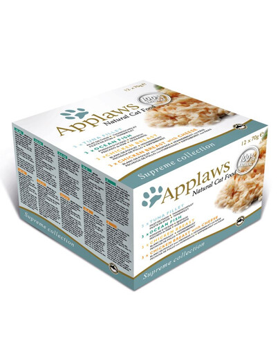 APPLAWS Cat Tin Multipack 4x(12x70g) Supreme Collection