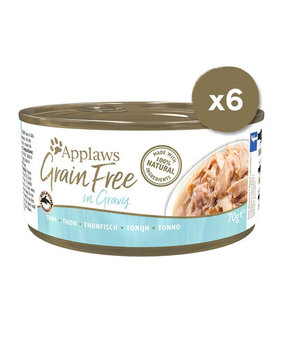APPLAWS Konzervy mačky v omáčke 6 x 70 g