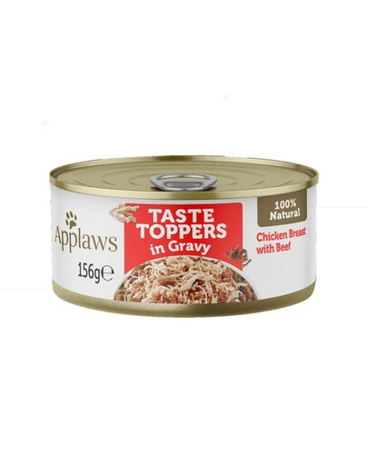 APPLAWS Taste Toppers in Gravy Chicken Breast with Beef 12 x 156 g