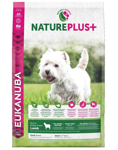 EUKANUBA Nature Plus+ Adult Small Breed Rich in freshly frozen Lamb 10 kg