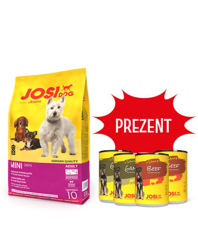 JOSERA JosiDog Mini 10kg + 4 konzervy ZADARMO