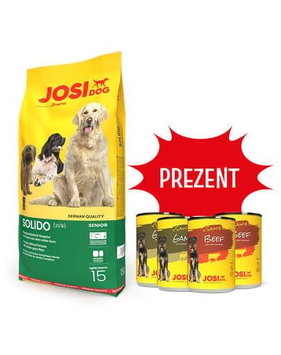 JOSERA JosiDog Solido 15 kg + 4 konzervy ZADARMO