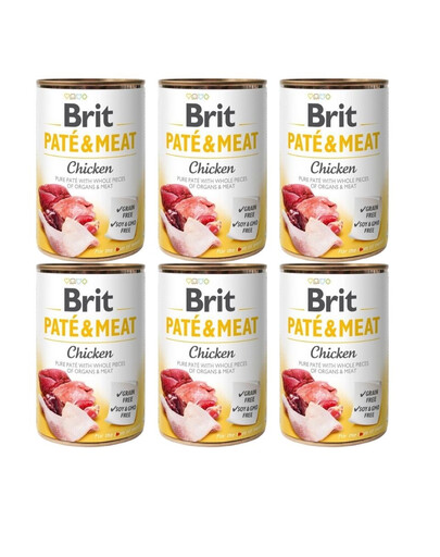 BRIT Pate&Meat Chicken 6x400 g