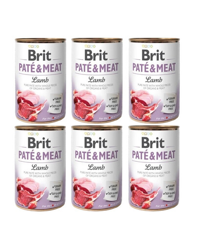 BRIT Pate&Meat Lamb 6x400 g