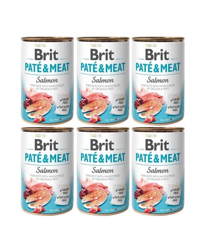 BRIT Pate&Meat Salmon 6x400 g