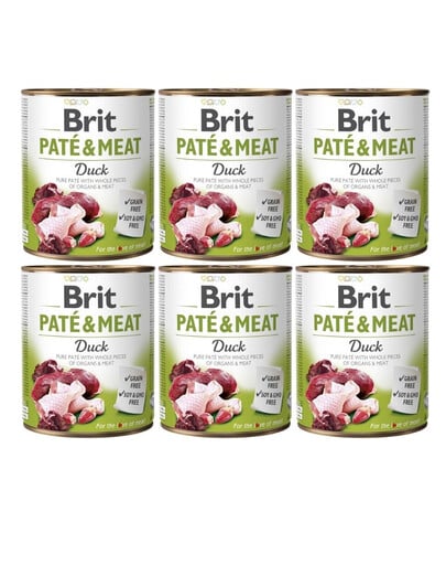 BRIT Pate&Meat Duck 6x800 g