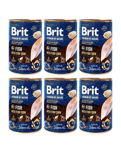 BRIT Premium by Nature Fish&Fish Skin 6x400 g