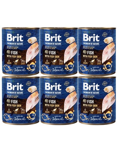 BRIT Premium by Nature Fish&Fish Skin 6x800 g