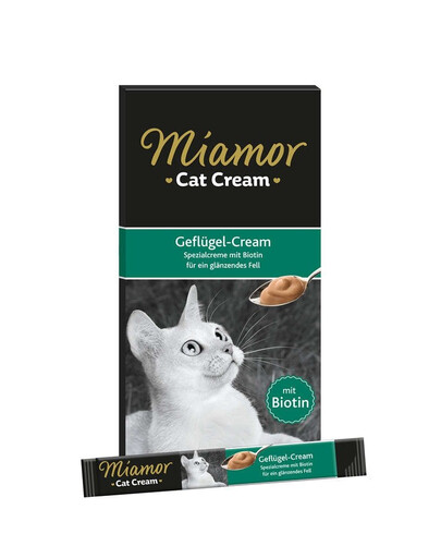 MIAMOR Cat PoultryCream hydinový krém 6x15ml