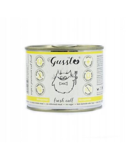 GUSSTO Cat Fresh Calf čerstvé teľacie 200 g