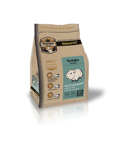 NATURAL-VIT Korona Natury Kompletná zmes pre morčatá 750 g