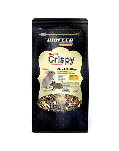 BIOFEED Royal Crispy Premium pre činčily a osmáky 2 kg