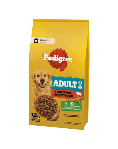 PEDIGREE Adult 12 kg s hovädzím mäsom a zeleninou pre veľké a stredné plemená psov