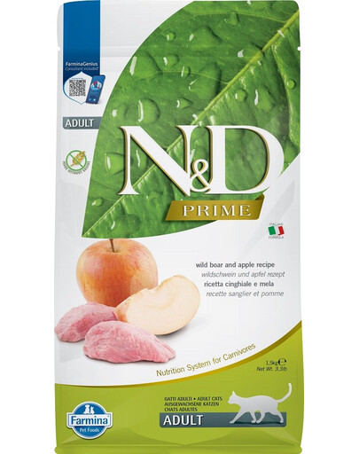 Farmina N & D Cat Adult Boar+Apple 1,5 kg