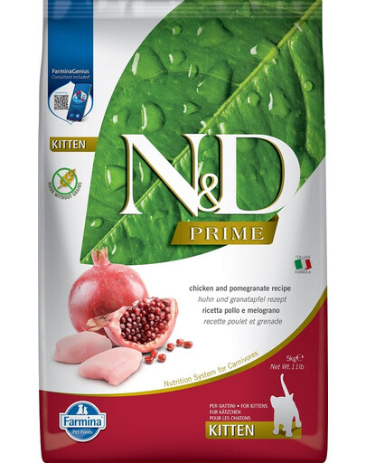 FARMINA N&D Prime Kitten Chicken & pomegranate 5 kg