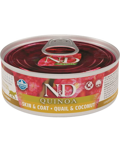 FARMINA N&D Cat Adult Quinoa, Quail & coconut 80 g