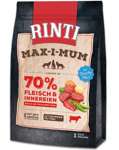 RINTI MAX-I-MUM Beef s hovädzím mäsom 1 kg