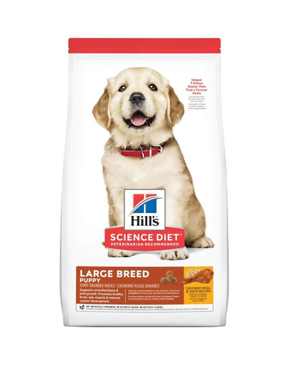 HILL'S Puppy Large Breed Chicken 14,5 kg dla szczeniąt dużych ras + 3 puszki GRATIS