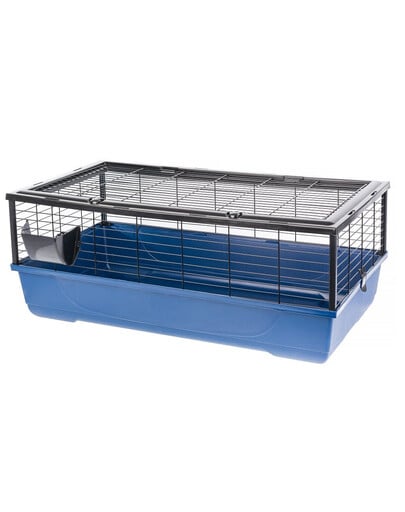 INTERZOO Bunny 100 Small Klietka pre hlodavce 100 cm tmavomodrá