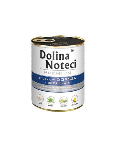 DOLINA NOTECI Premium bohaté na tresku a brokolicu 800g