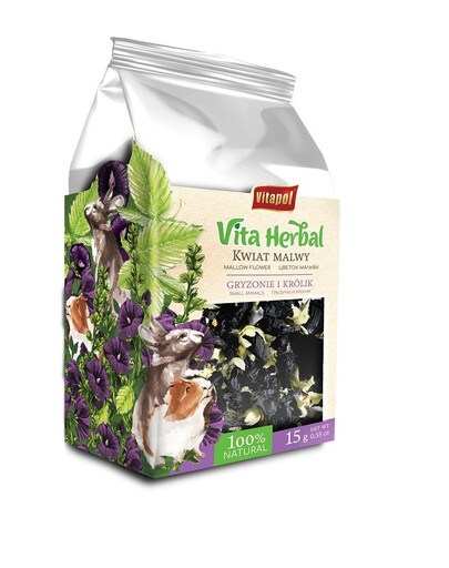 VITAPOL Vita Herbal Kvety slezu pre hlodavce a králiky 15g