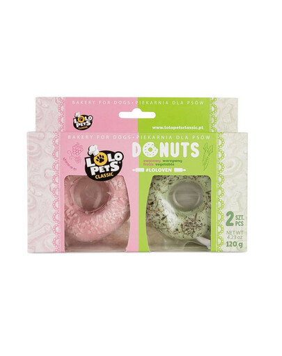 LOLO PETS Šišky s príchuťou ovocia a zeleniny pre psov 2 ks.120g