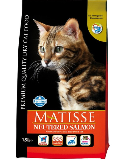 FARMINA MATISSE Neutered - Krmivo pre kastrované mačky s lososom 1,5 kg