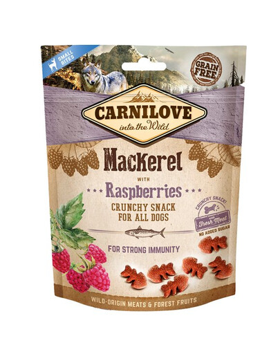 CARNILOVE Dog Crunchy Snack Mackerel&Raspberries 200g