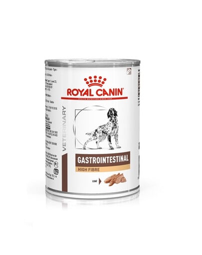 ROYAL CANIN Veterinary Gastrointestinal High Fibre 12 x 410 g paštéta pre psy s poruchami trávenia