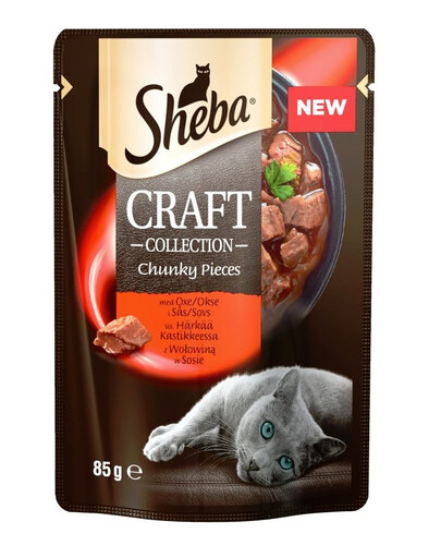 SHEBA Craft Collection Krmivo s hovädzím mäsom v omáčke 85 g