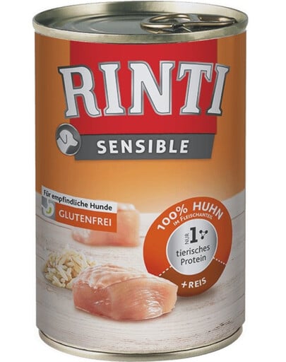 RINTI Sensible Kuracie mäso s ryžou 12x400 g