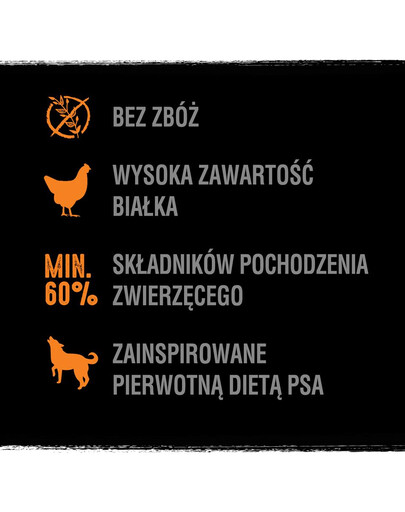 CRAVE Granule 2,8 kg s morčacím a kuracím mäsom (kompletné krmivo bez obilnín pre dospelých psov)