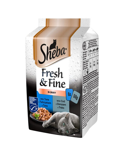 SHEBA Mini rybacie v omáčke 36x50g