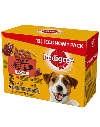 PEDIGREE Adult Jahňacie mäso 48x100g